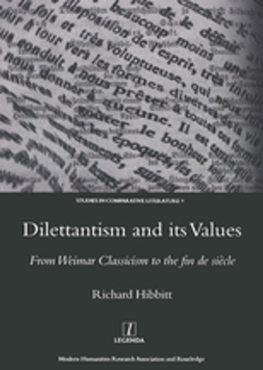 Big bigCover of Dilettantism and Its Values