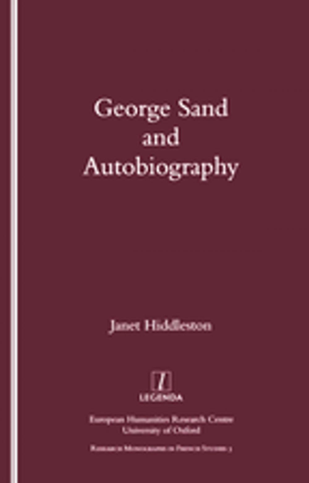 Big bigCover of George Sand and Autobiography