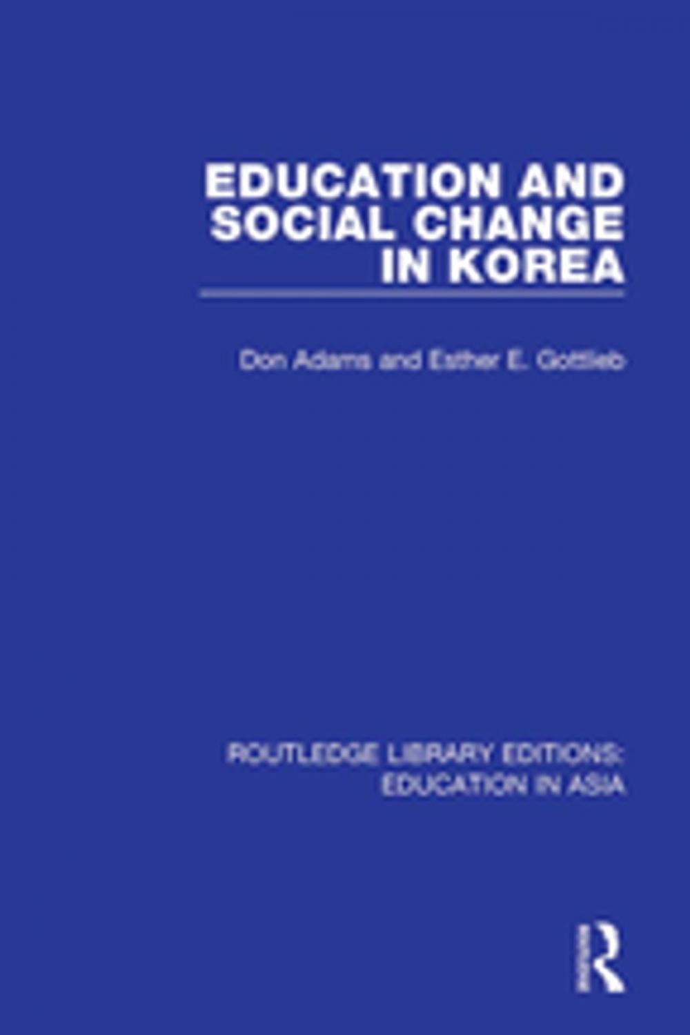 Big bigCover of Education and Social Change in Korea