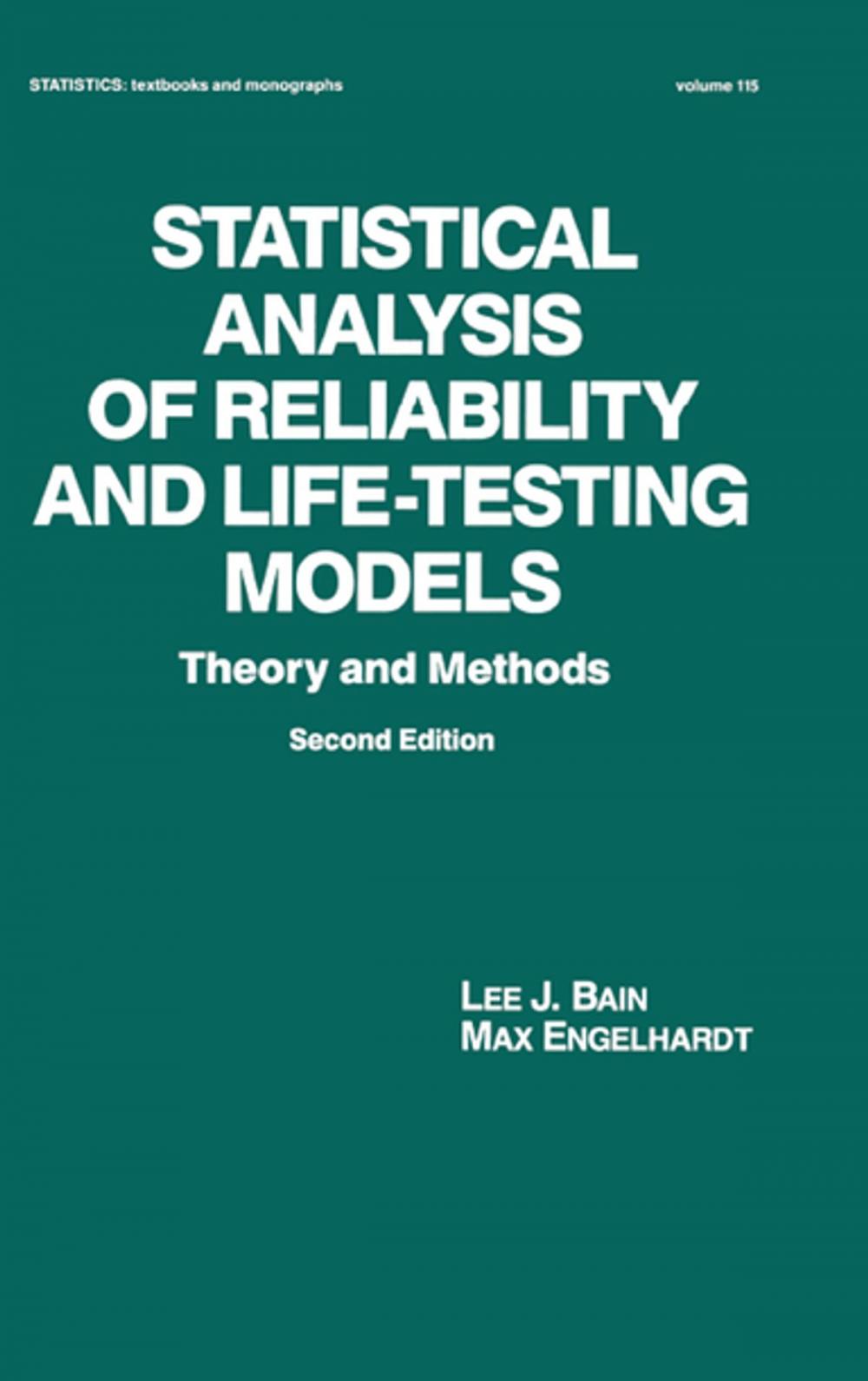 Big bigCover of Statistical Analysis of Reliability and Life-Testing Models