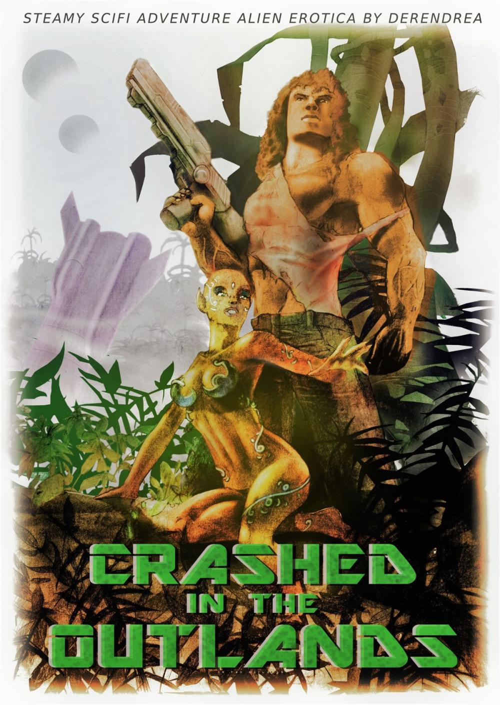 Big bigCover of Crashed in the Outlands ~ Sci-Fi Alien Erotic Adventure