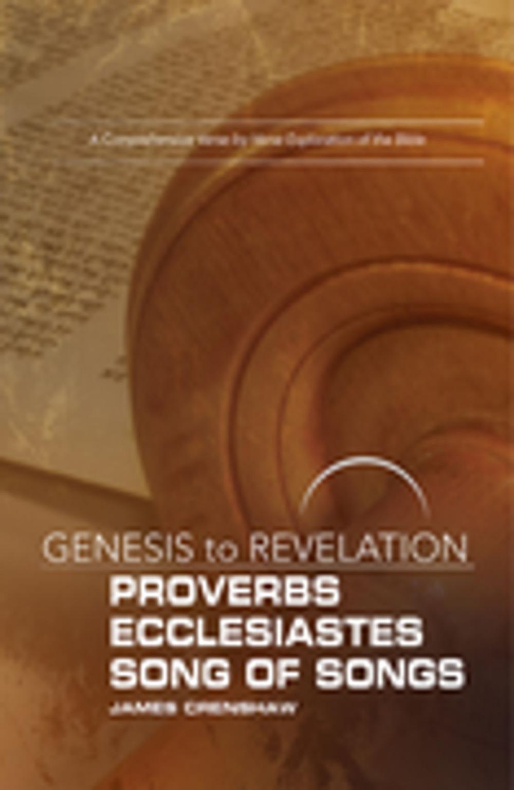 Big bigCover of Genesis to Revelation: Proverbs, Ecclesiastes, Song of Songs Participant Book [Large Print]