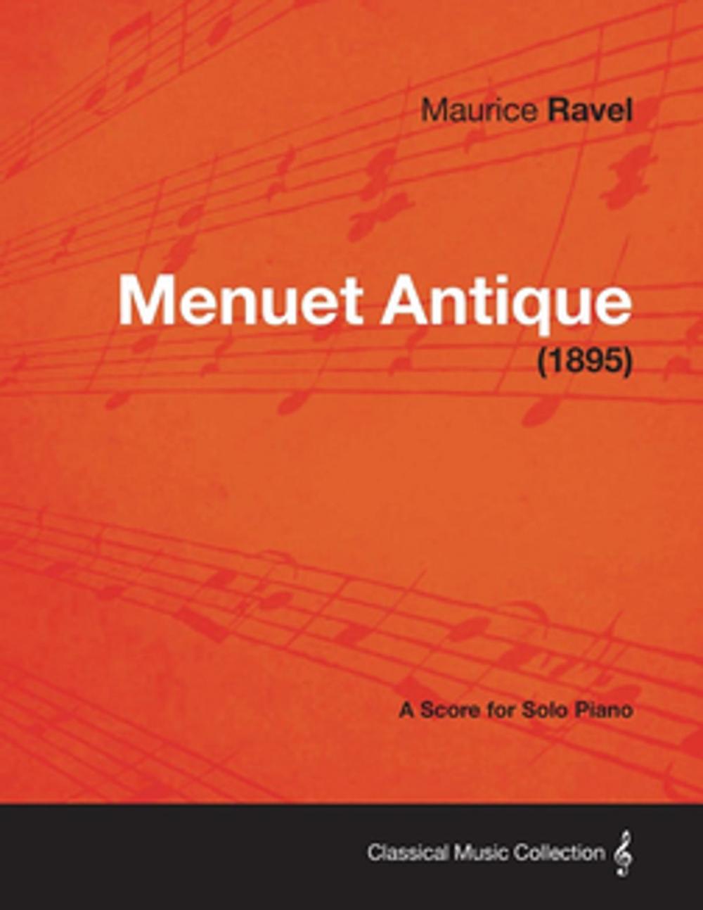 Big bigCover of Menuet Antique - A Score for Solo Piano (1895)