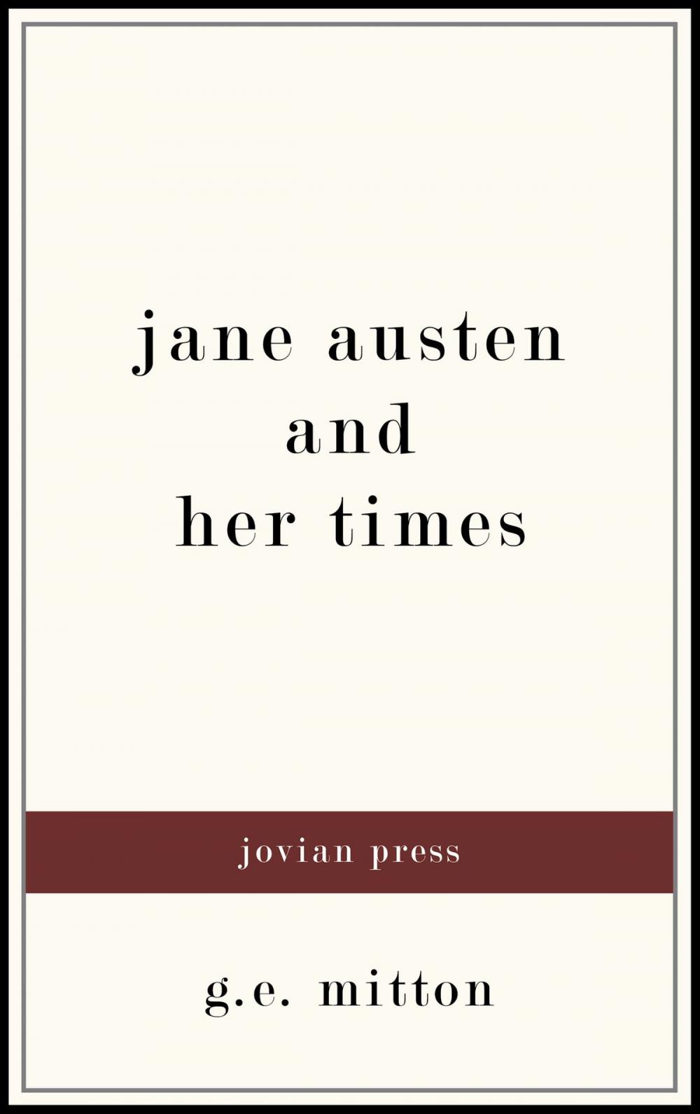 Big bigCover of Jane Austen and Her Times