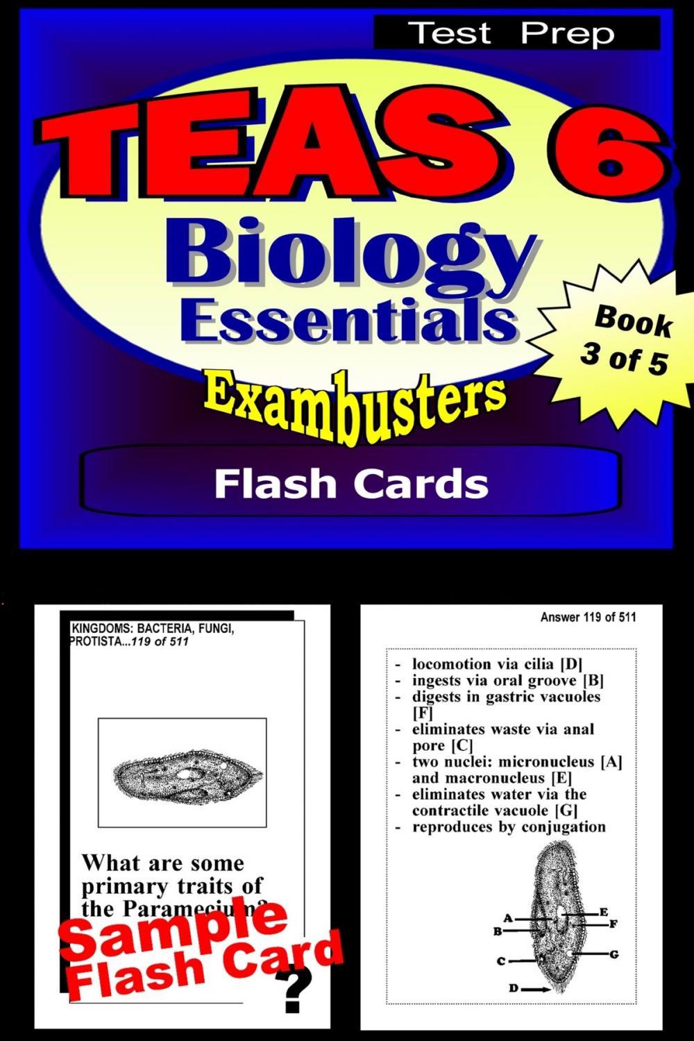 Big bigCover of TEAS 6 Test Prep Biology Review--Exambusters Flash Cards--Workbook 3 of 5