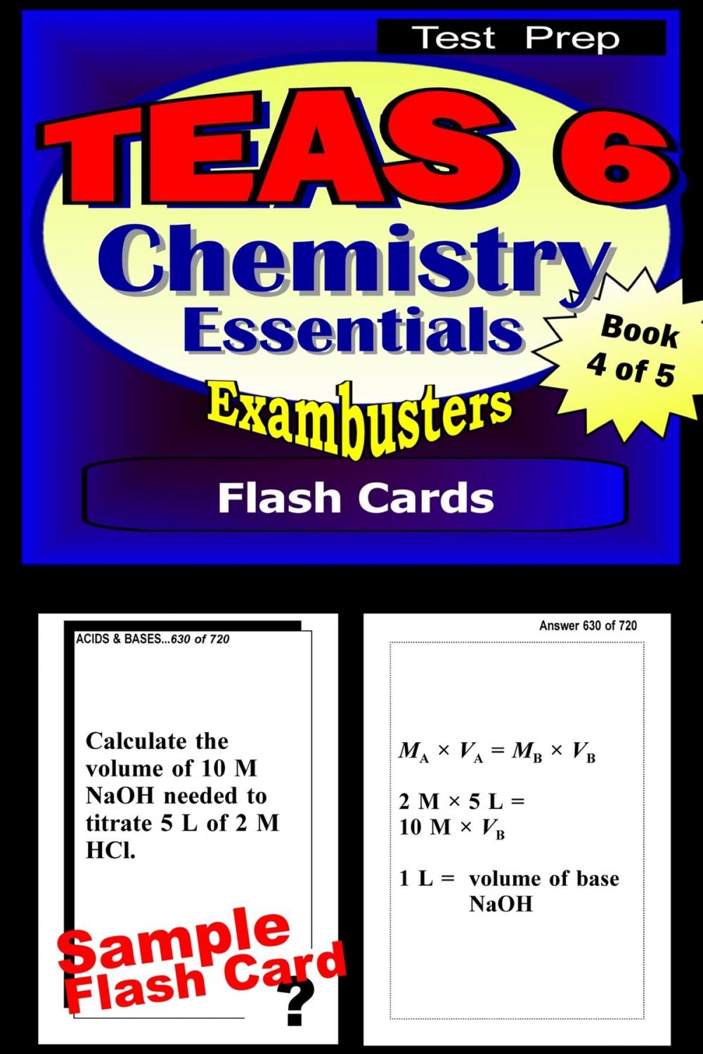 Big bigCover of TEAS 6 Test Prep Chemistry Review--Exambusters Flash Cards--Workbook 4 of 5