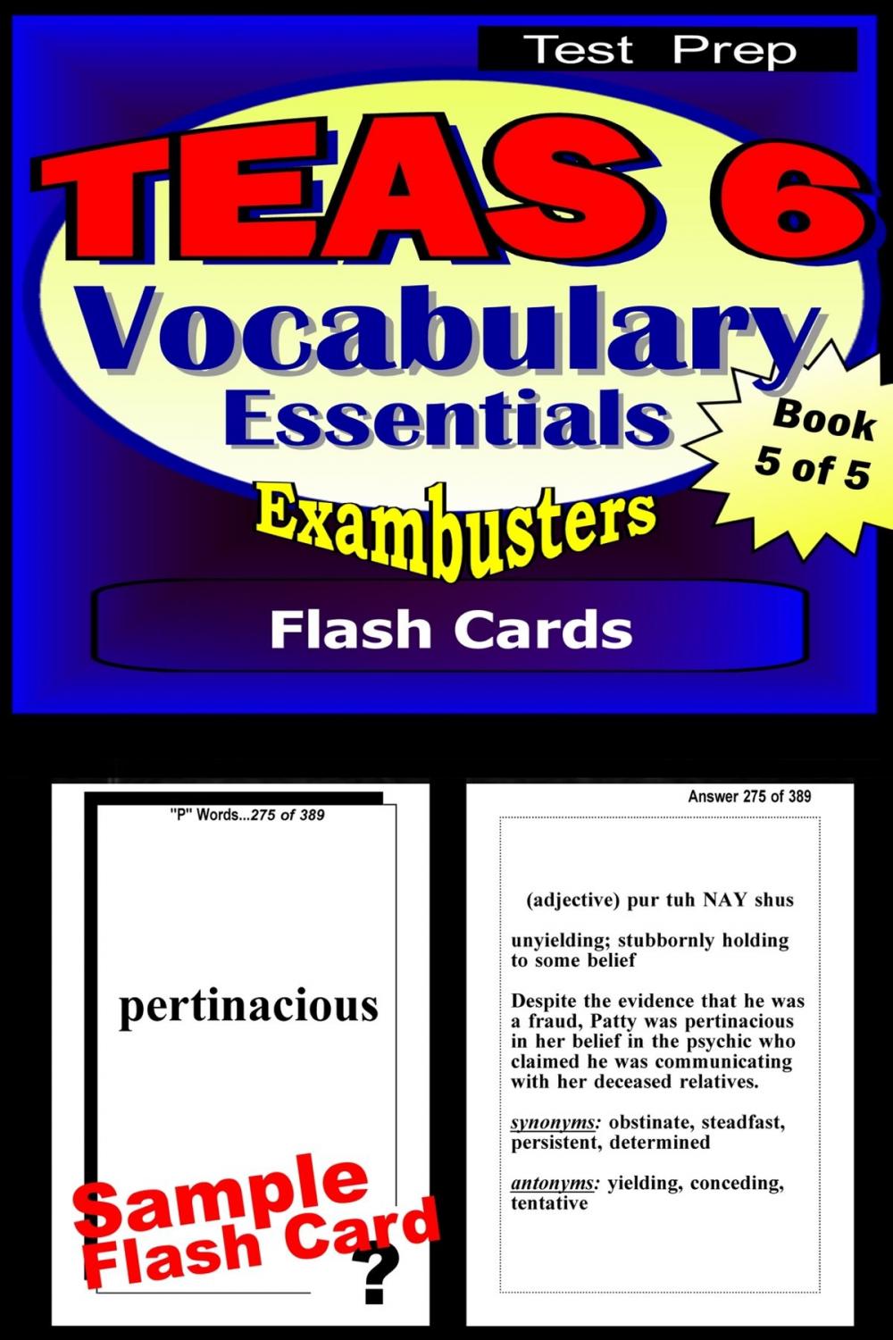 Big bigCover of TEAS 6 Test Prep Essential Vocabulary--Exambusters Flash Cards--Workbook 5 of 5