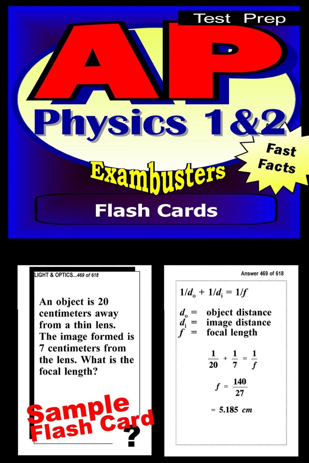 Big bigCover of AP Physics Test Prep 1&2 Review--Exambusters Flash Cards