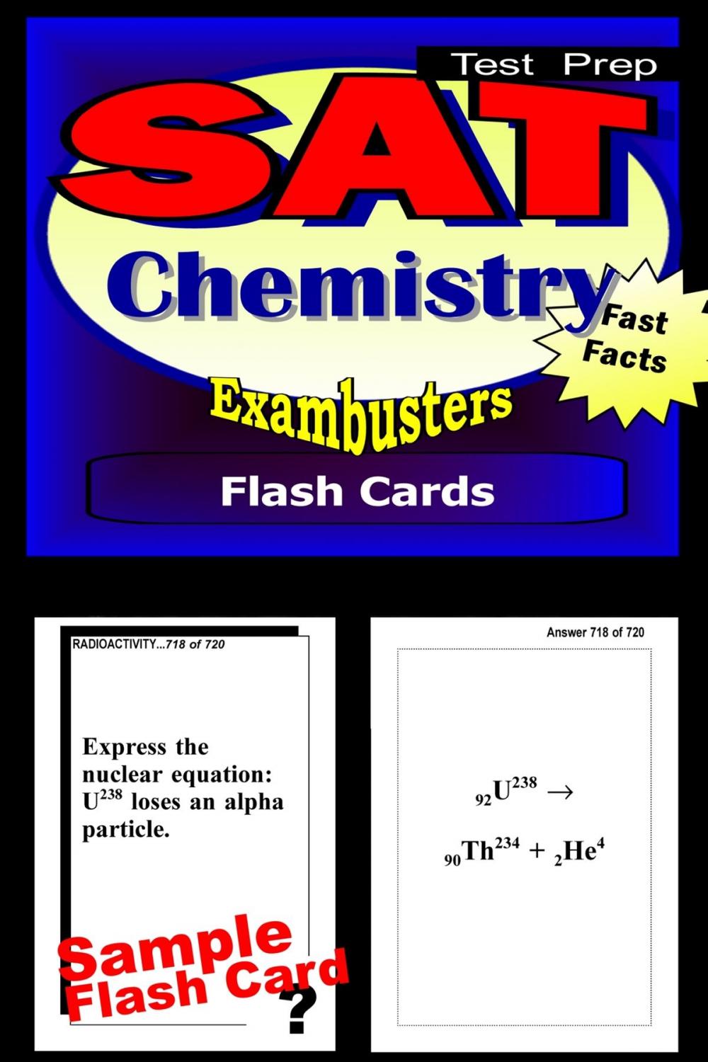 Big bigCover of SAT Chemistry Test Prep Review--Exambusters Flash Cards