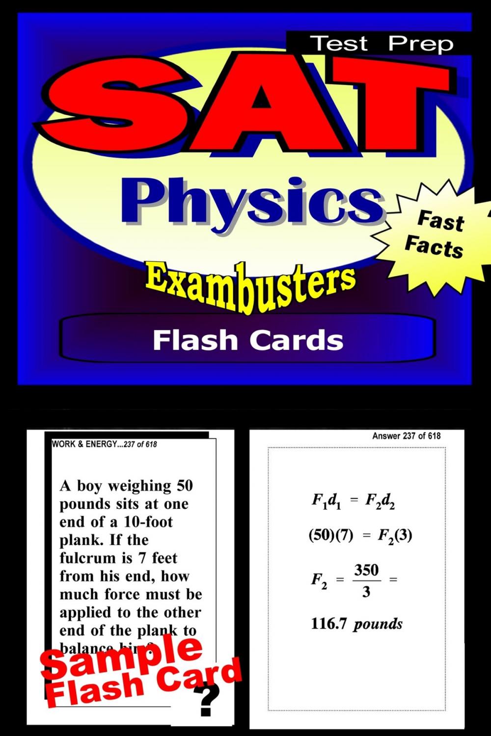 Big bigCover of SAT Physics Test Prep Review--Exambusters Flash Cards