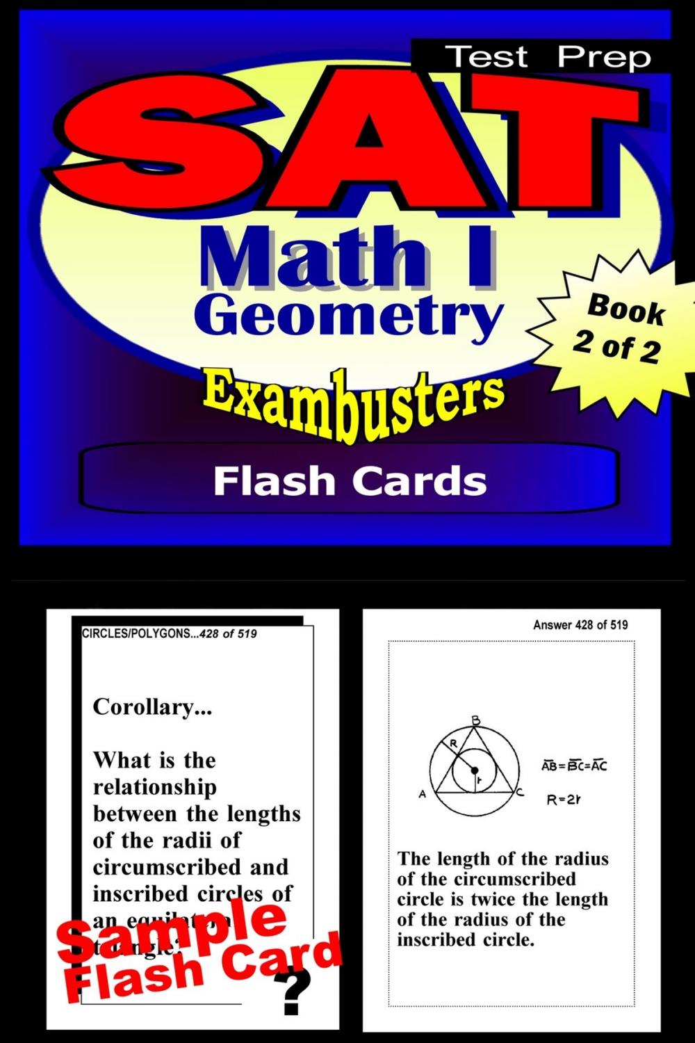 Big bigCover of SAT Math Level I Test Prep Review--Exambusters Geometry Flash Cards--Workbook 2 of 2