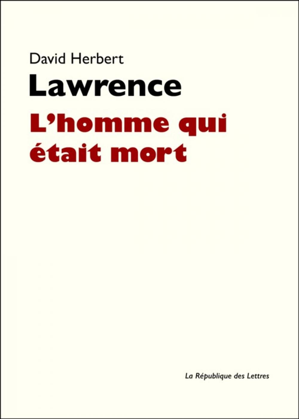 Big bigCover of L'homme qui était mort