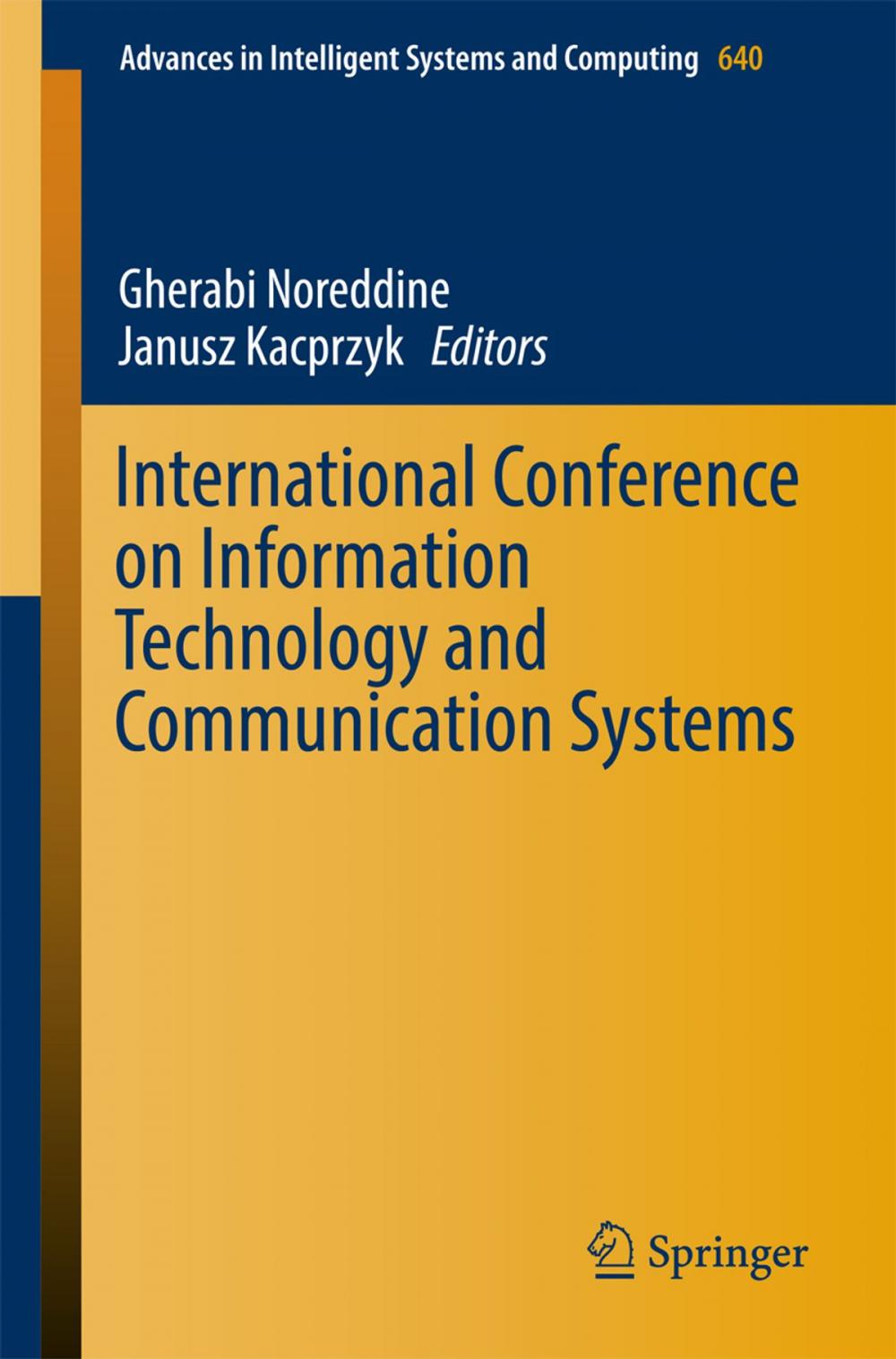 Big bigCover of International Conference on Information Technology and Communication Systems