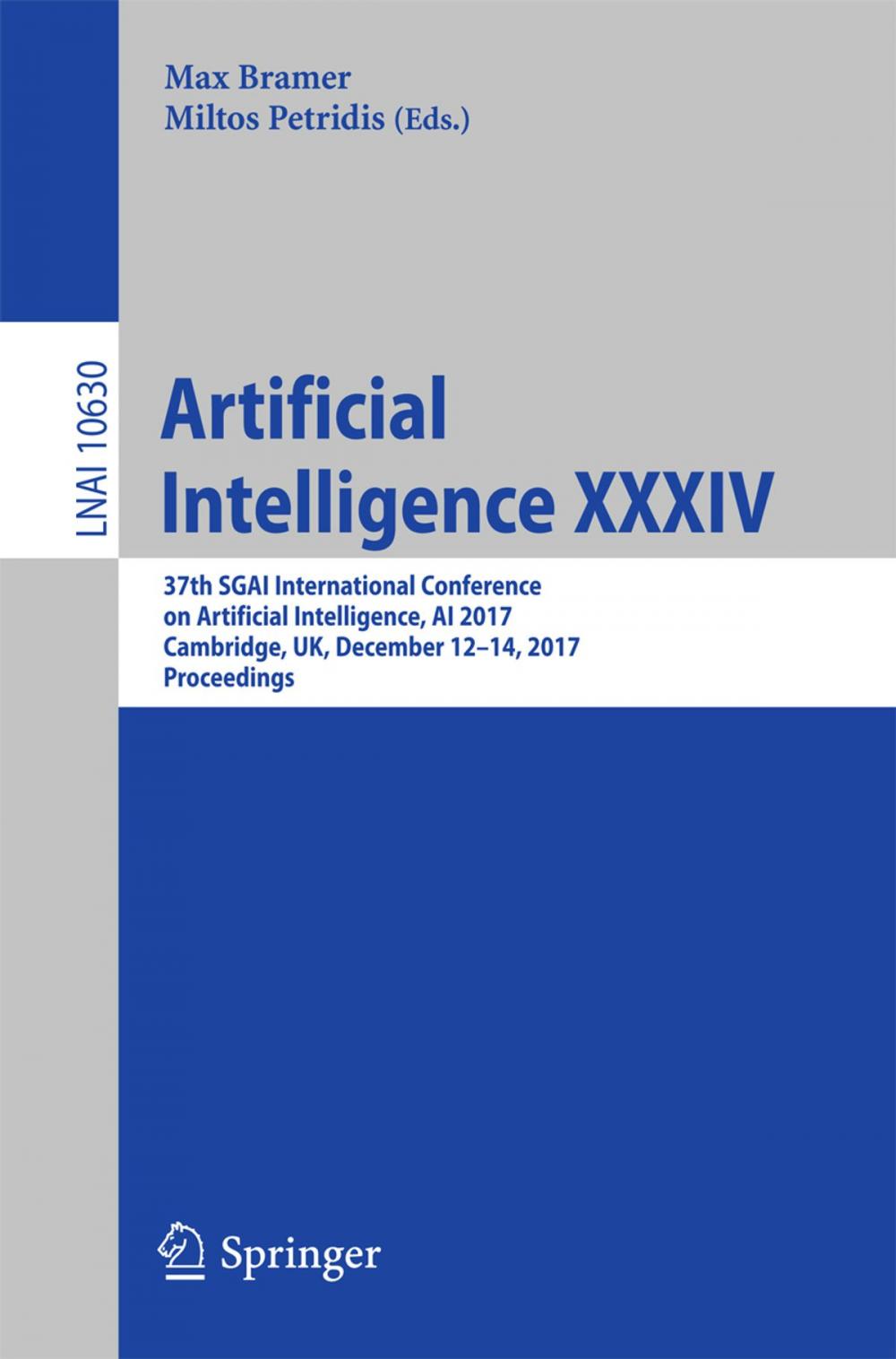 Big bigCover of Artificial Intelligence XXXIV