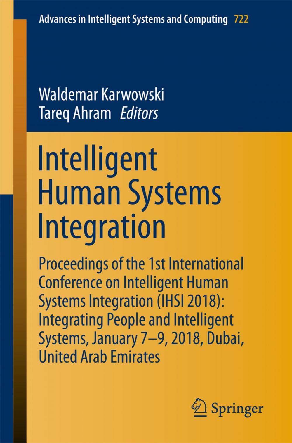 Big bigCover of Intelligent Human Systems Integration