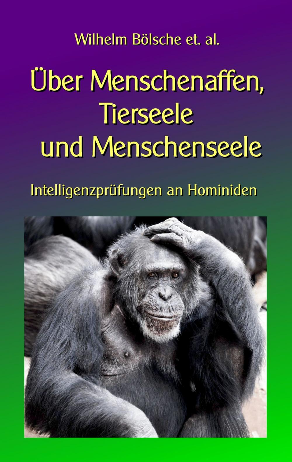 Big bigCover of Über Menschenaffen, Tierseele und Menschenseele