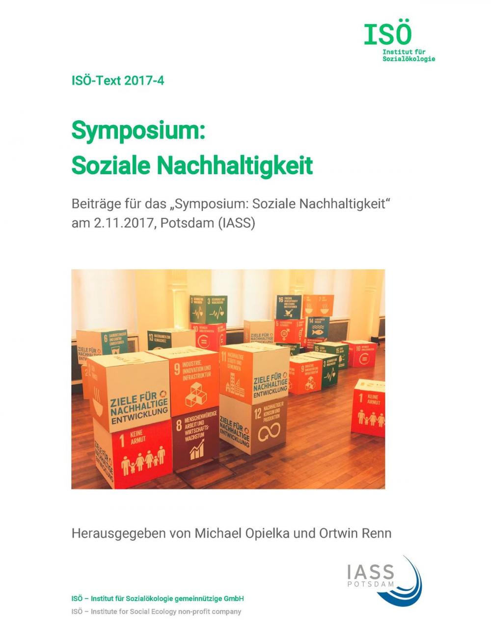 Big bigCover of Symposium: Soziale Nachhaltigkeit