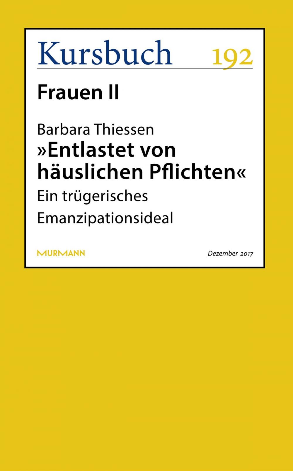 Big bigCover of "Entlastet von häuslichen Pflichten"