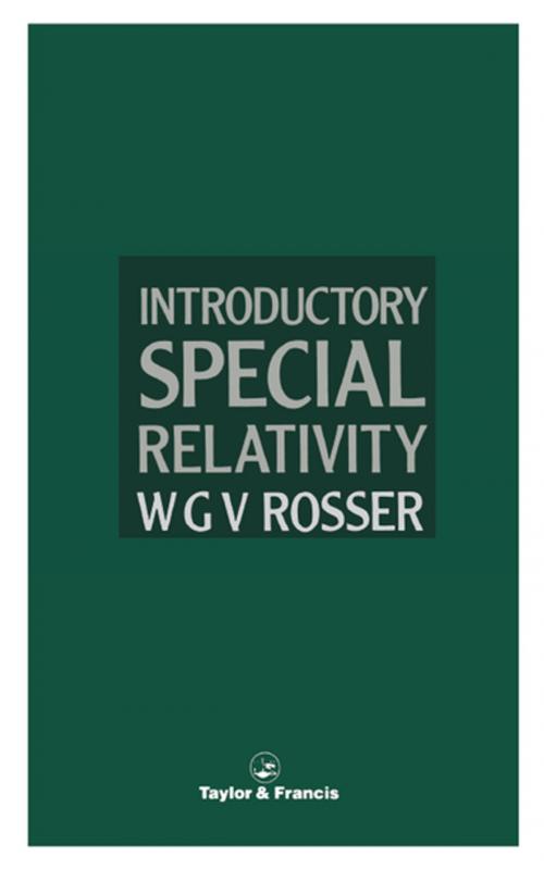 Cover of the book Introductory Special Relativity by W G V Rosser, CRC Press