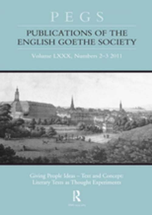 Cover of the book Giving People Ideas - Text and Concept by Godela Weiss-Sussex, Taylor and Francis