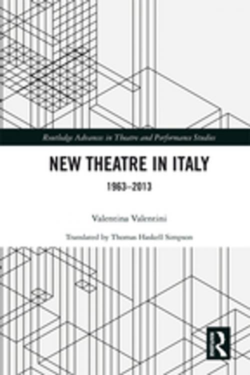 Cover of the book New Theatre in Italy by Valentina Valentini, Taylor and Francis