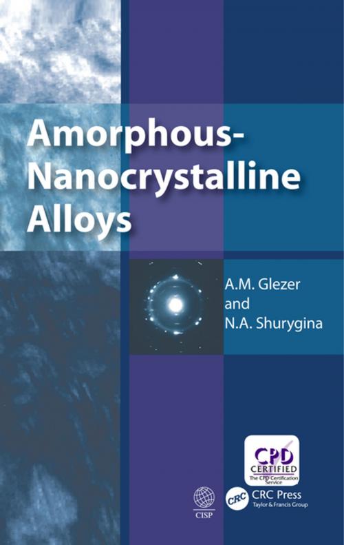 Cover of the book Amorphous-Nanocrystalline Alloys by A.M. Glezer, N.A. Shurygina, CRC Press