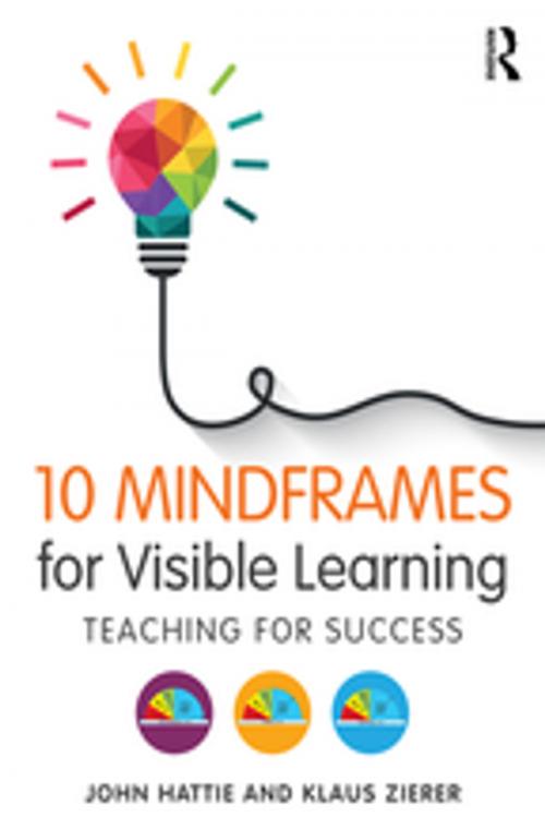 Cover of the book 10 Mindframes for Visible Learning by John Hattie, Klaus Zierer, Taylor and Francis