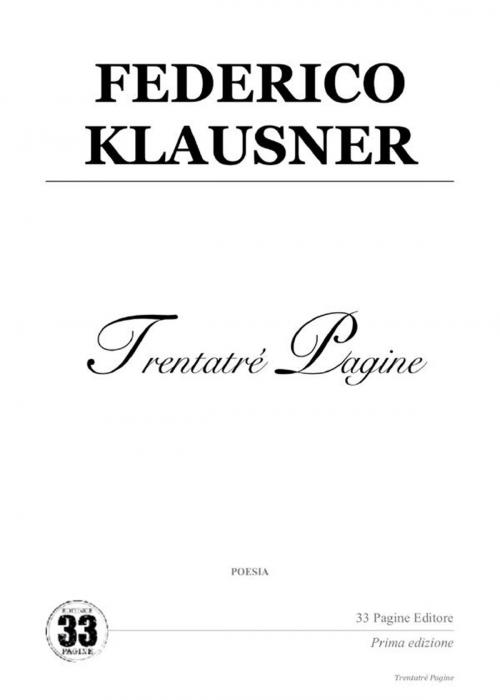 Cover of the book Federico Klausner by Federico Klausner, Editrice 33 Pagine