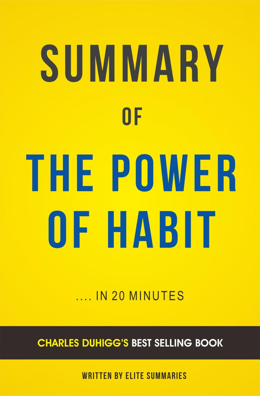 Big bigCover of Summary of The Power of Habit: by Charles Duhigg | Includes Analysis