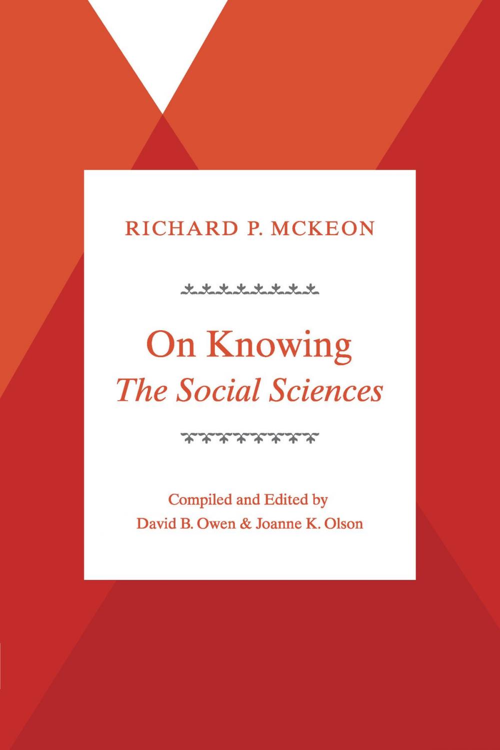 Big bigCover of On Knowing--The Social Sciences