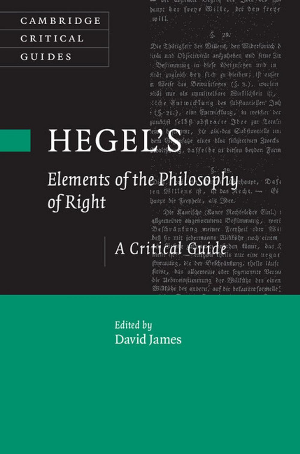 Big bigCover of Hegel's Elements of the Philosophy of Right