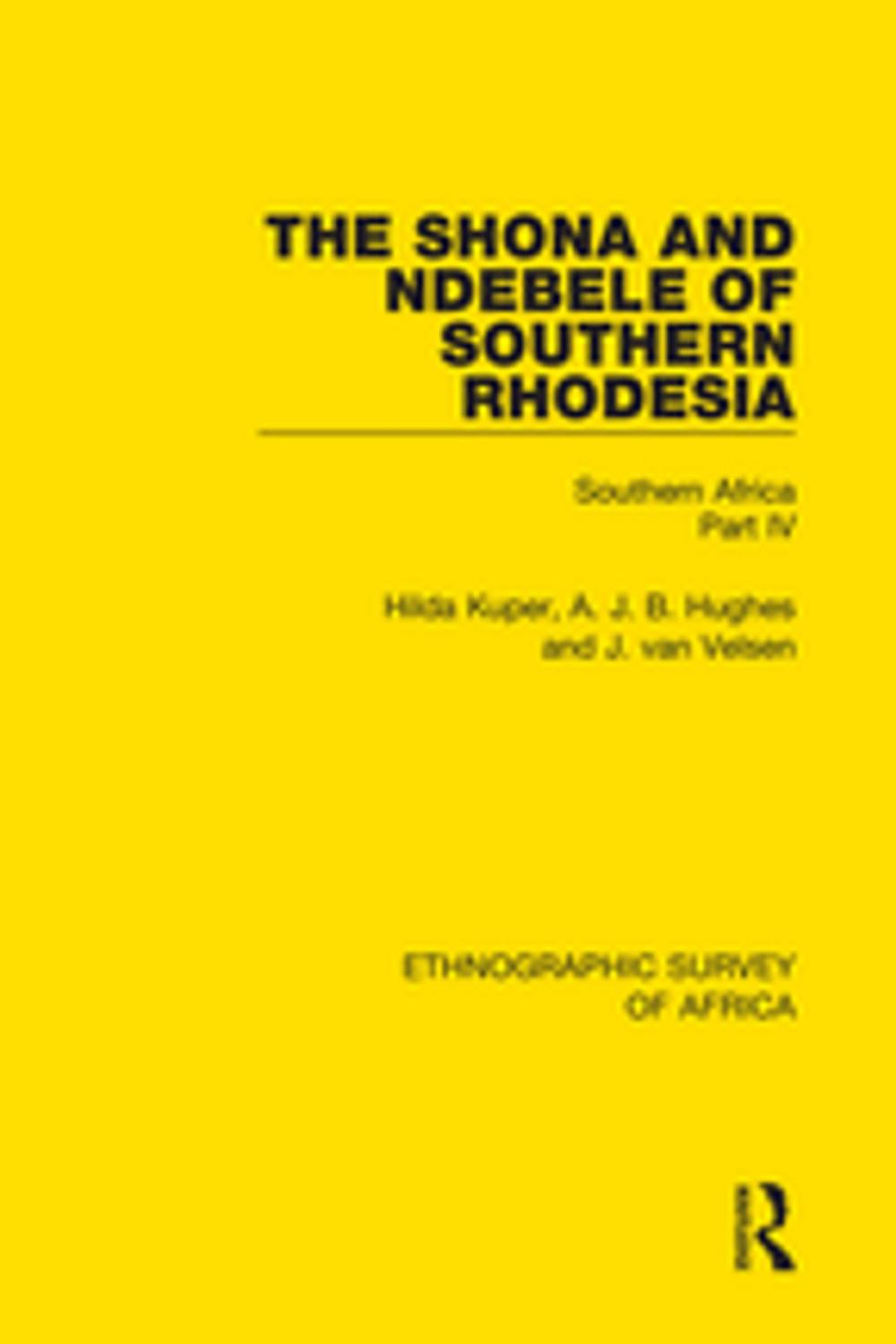 Big bigCover of The Shona and Ndebele of Southern Rhodesia