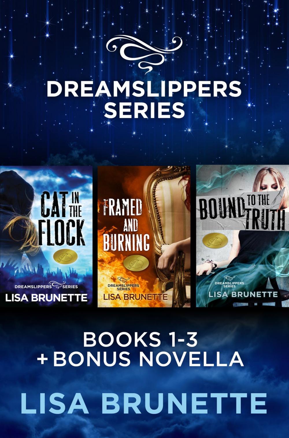 Big bigCover of Dreamslippers Series: Cat in the Flock, Framed and Burning, Bound to the Truth (Books 1-3 + Bonus Novella)