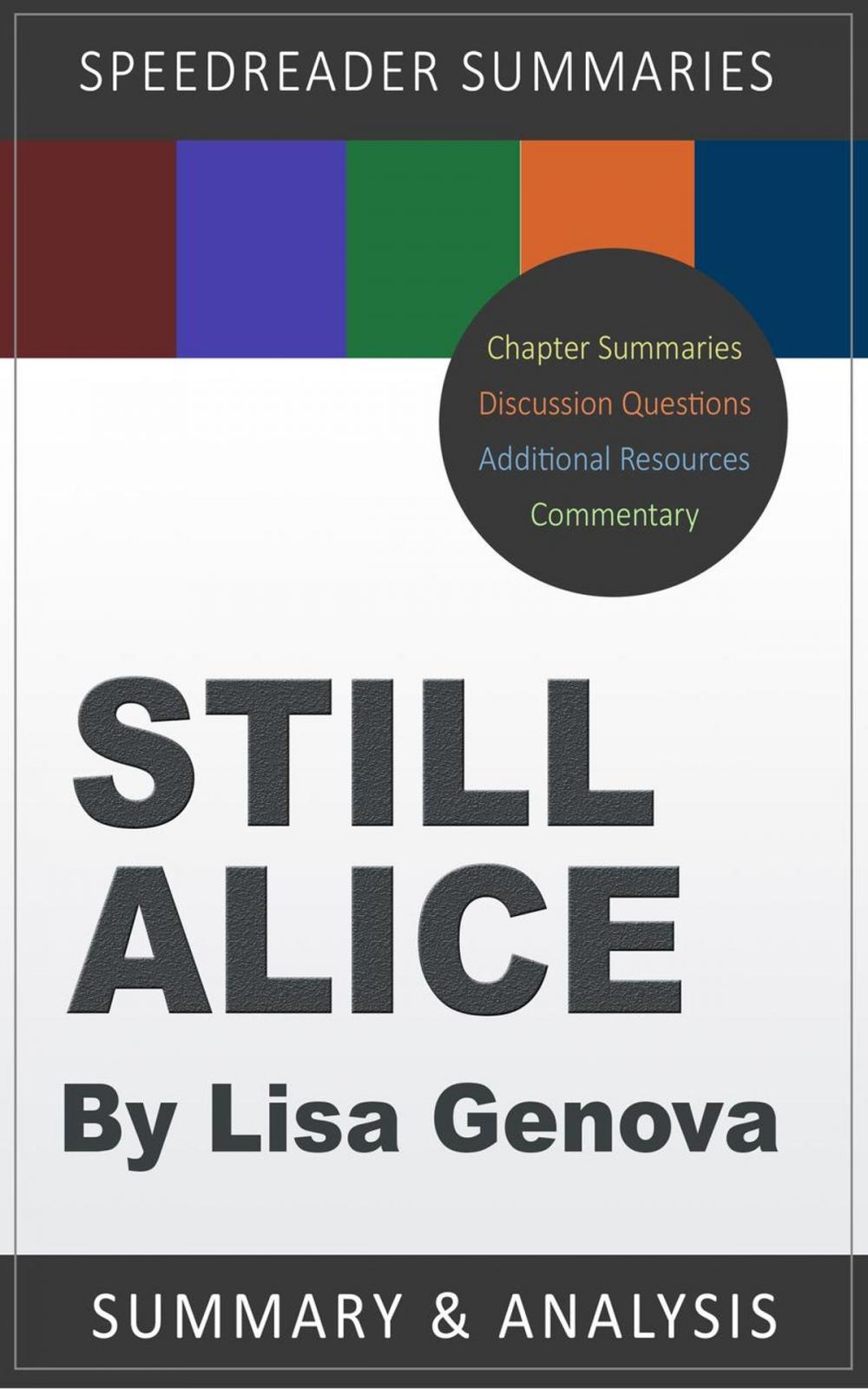 Big bigCover of A SpeedReader Summary and Analysis of Lisa Genova’s Still Alice