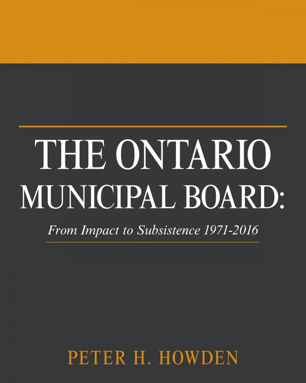 Big bigCover of The Ontario Municipal Board