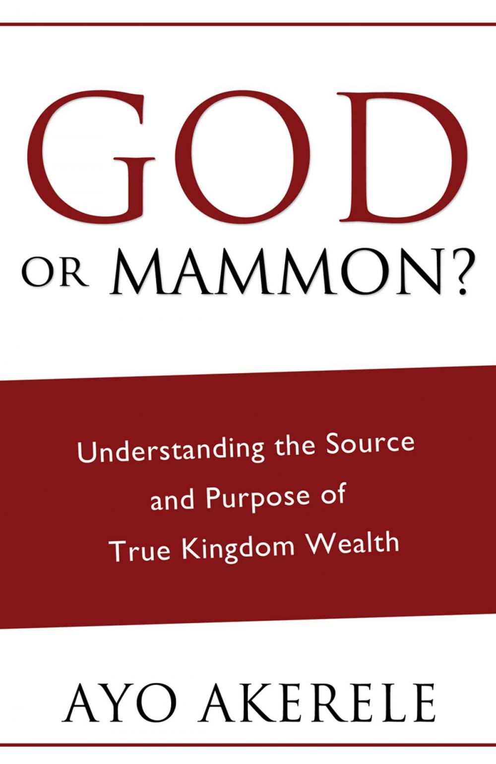 Big bigCover of God or Mammon?