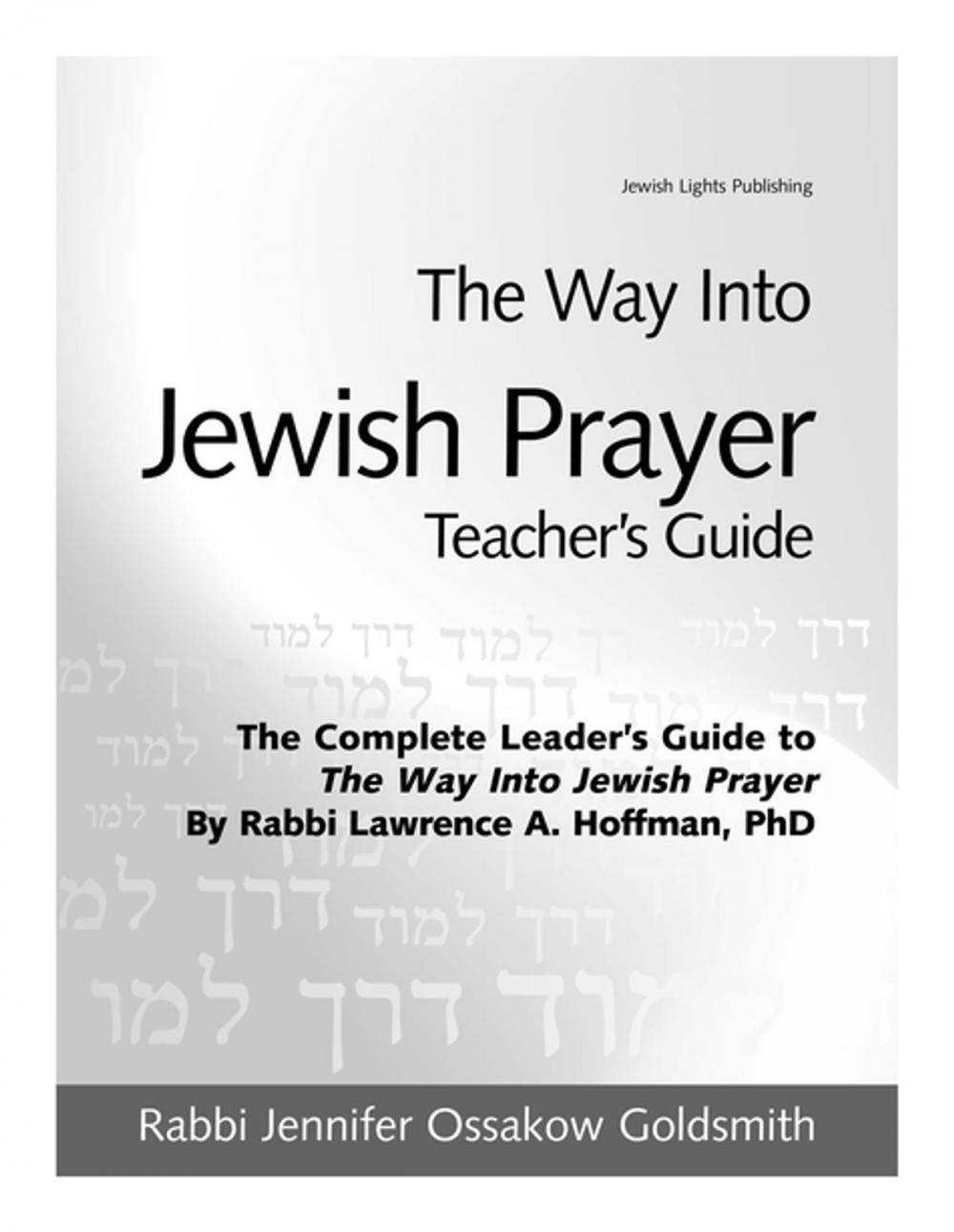 Big bigCover of The Way Into Jewish Prayer Teacher's Guide