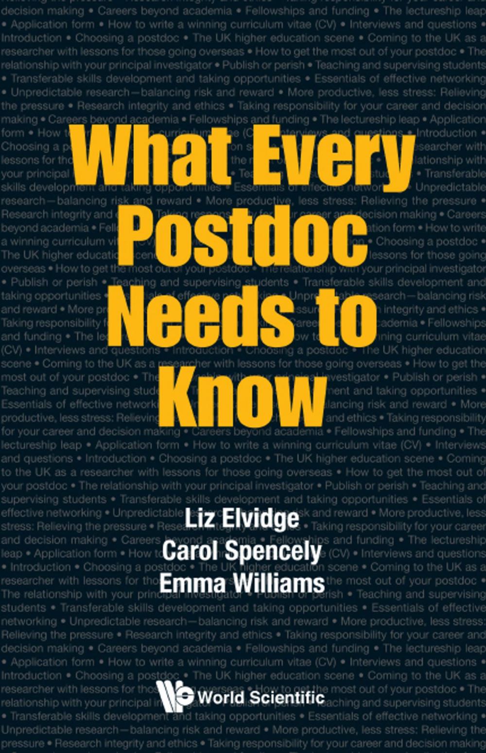 Big bigCover of What Every Postdoc Needs to Know