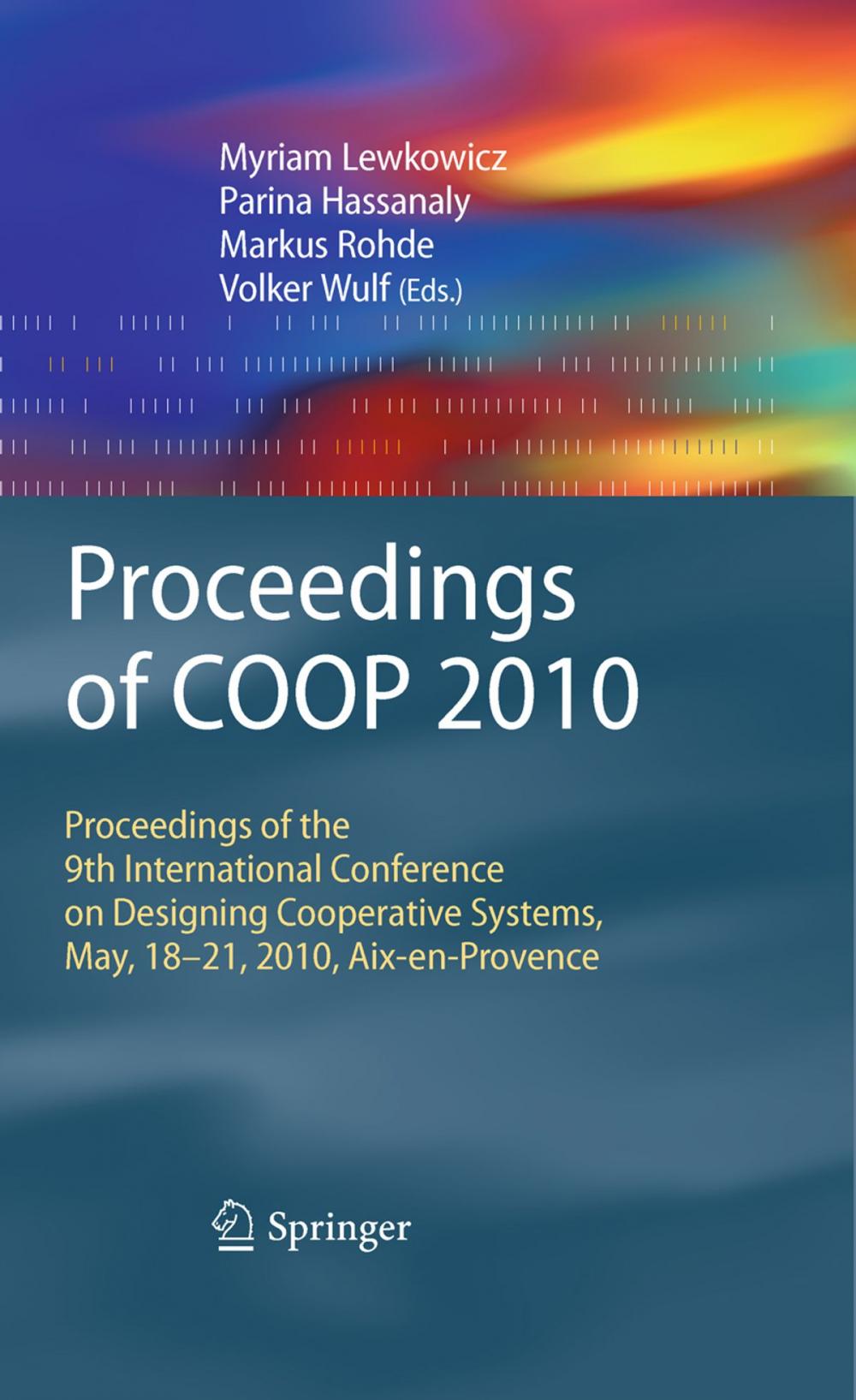 Big bigCover of Proceedings of COOP 2010