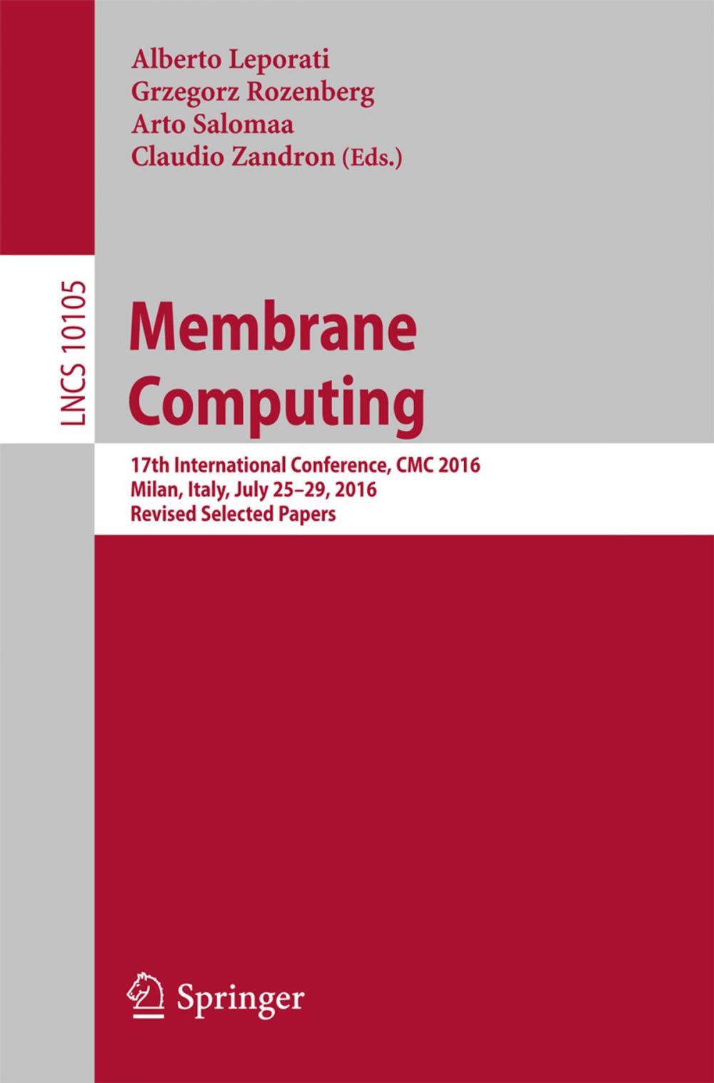 Big bigCover of Membrane Computing
