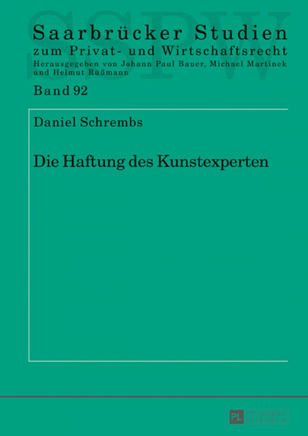 Big bigCover of Die Haftung des Kunstexperten