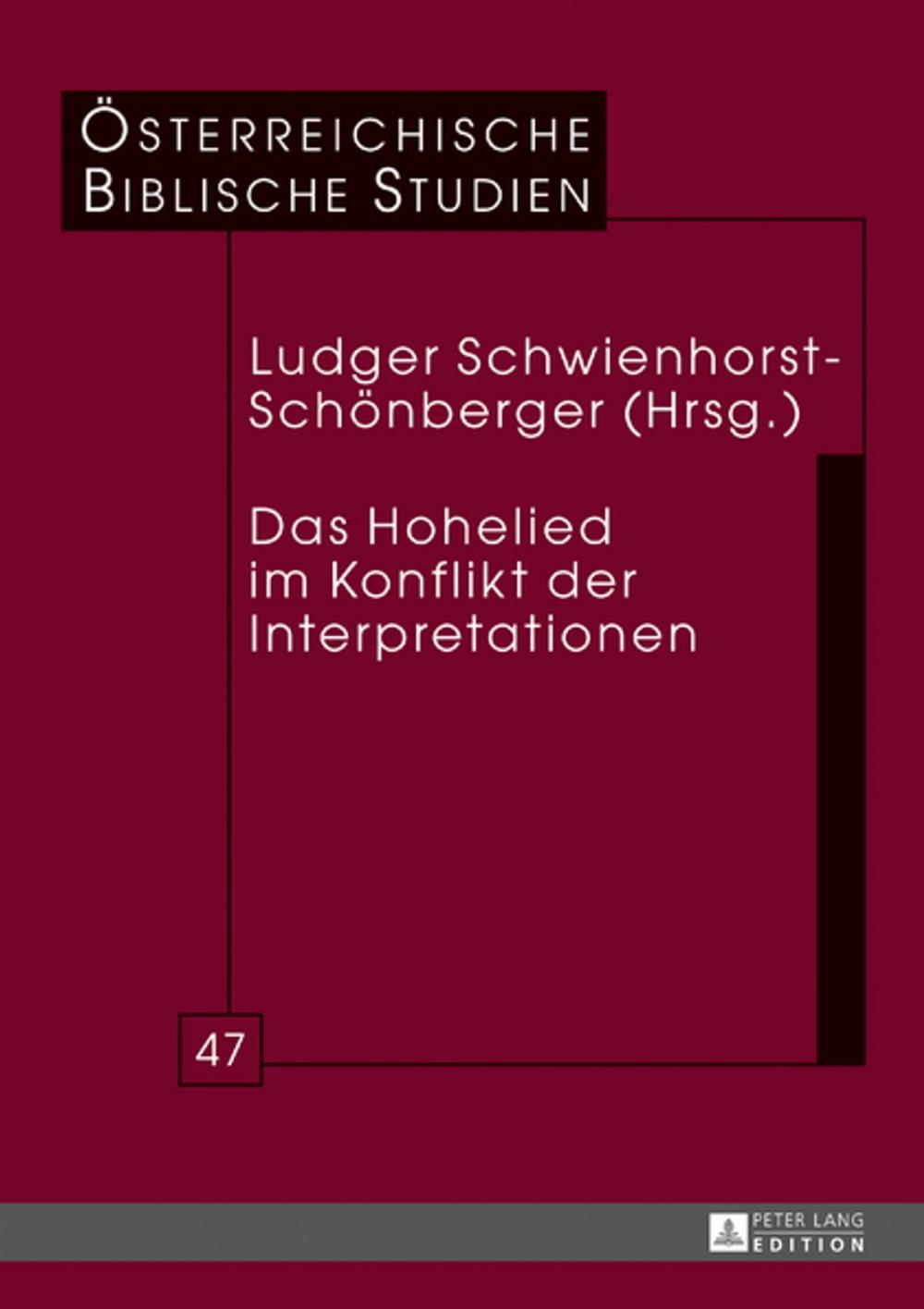 Big bigCover of Das Hohelied im Konflikt der Interpretationen