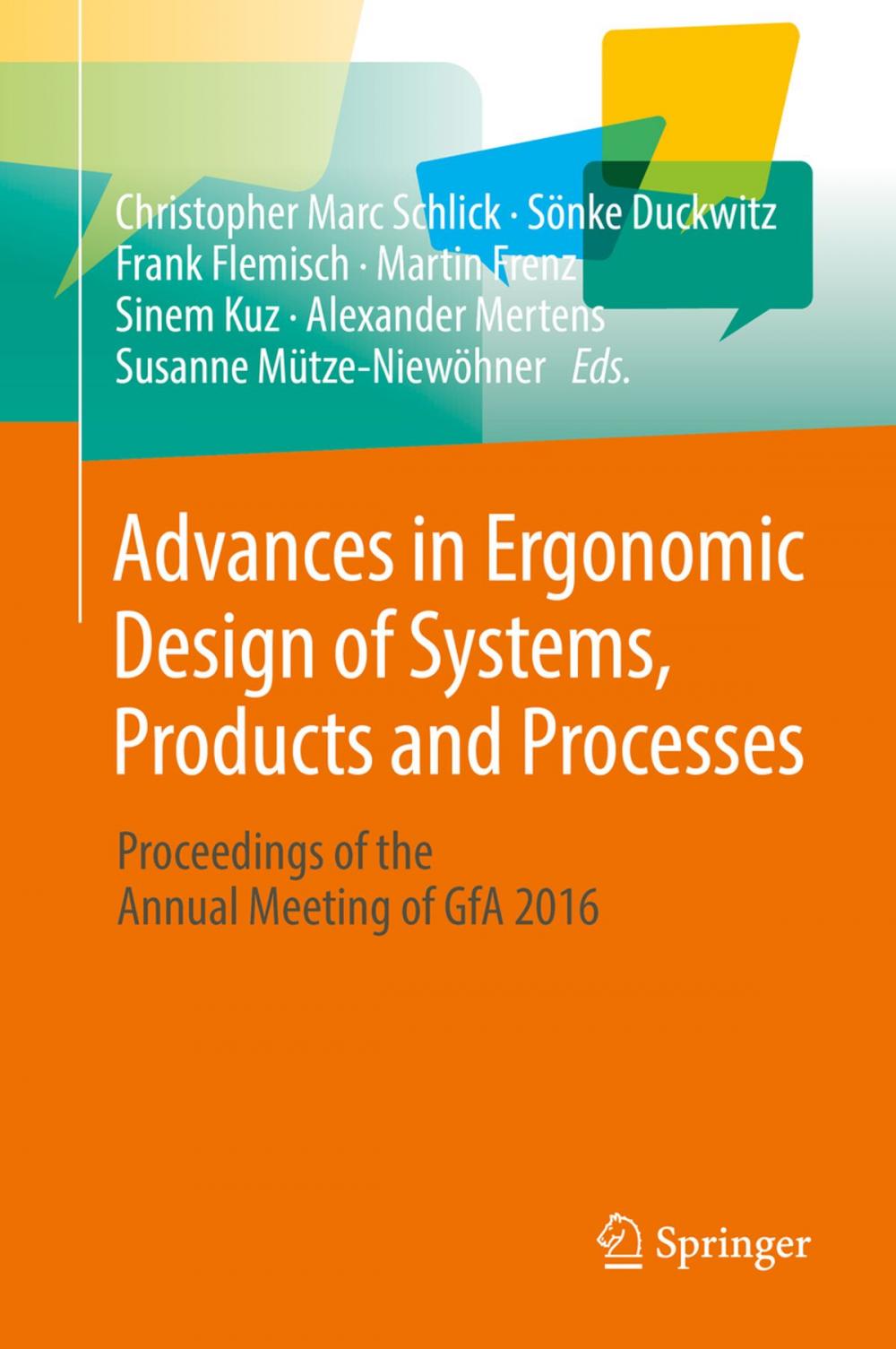 Big bigCover of Advances in Ergonomic Design of Systems, Products and Processes