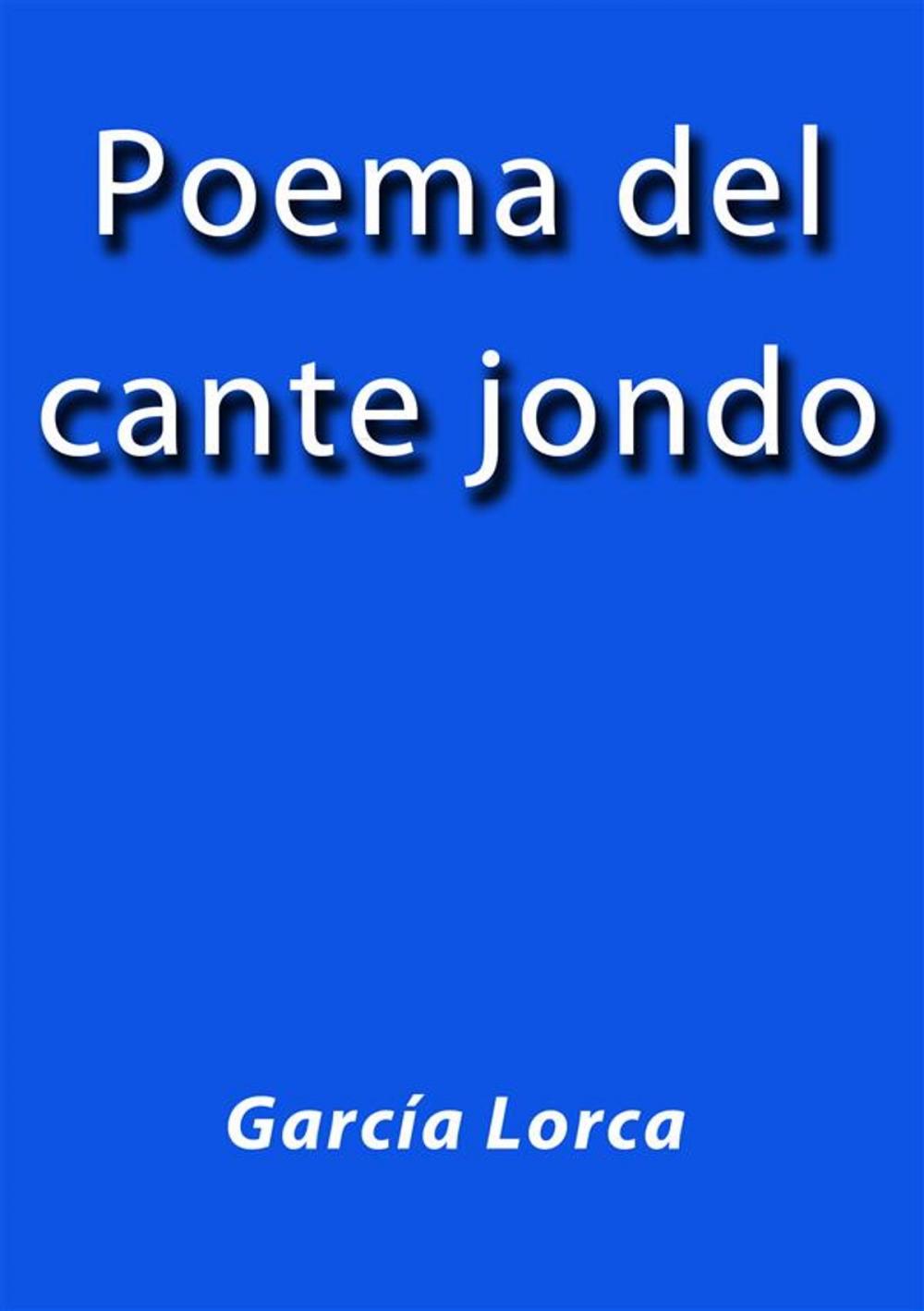 Big bigCover of Poema del cante jondo