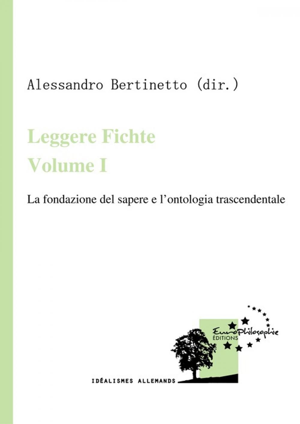 Big bigCover of Leggere Fichte. Volume I