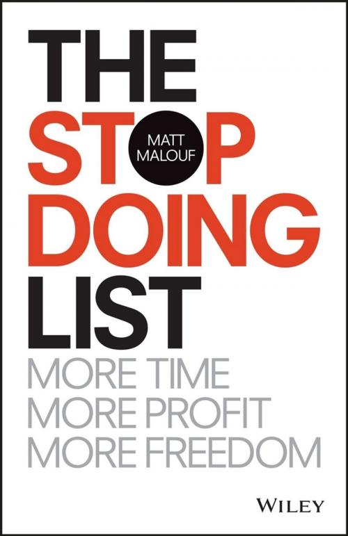 Cover of the book The Stop Doing List by Matt Malouf, Wiley