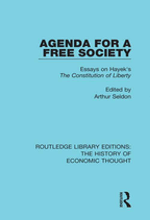 Cover of the book Agenda for a Free Society by , Taylor and Francis