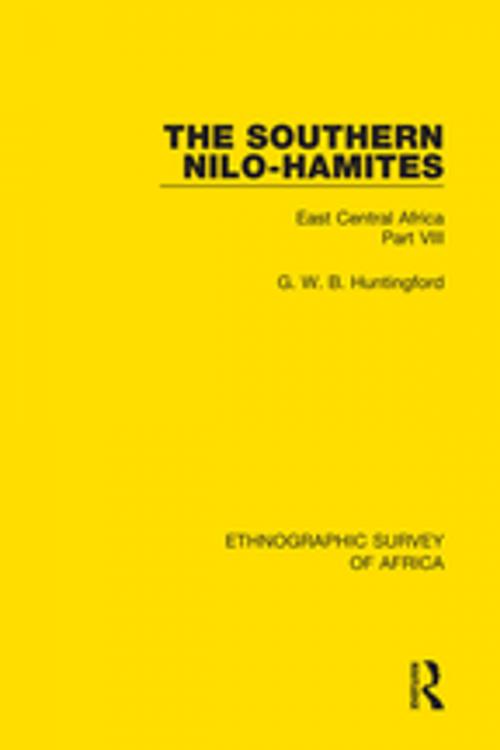 Cover of the book The Southern Nilo-Hamites by G. W. B. Huntingford, Taylor and Francis