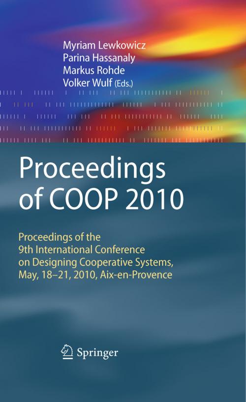 Cover of the book Proceedings of COOP 2010 by , Springer London