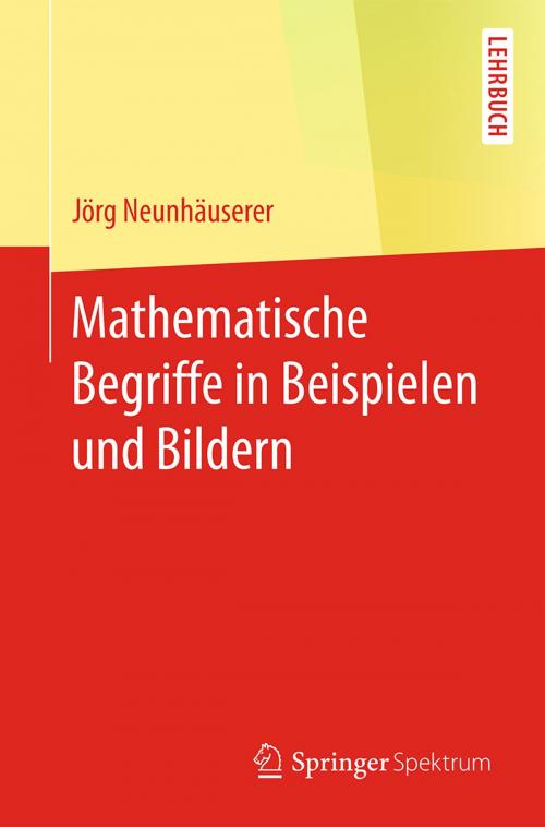 Cover of the book Mathematische Begriffe in Beispielen und Bildern by Jörg Neunhäuserer, Springer Berlin Heidelberg